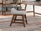 Warmstead Furniture - Ashley Furniture - Lyncott Desk Chair - Home Office Desk Chair (1/CN) / Light Gray/Brown - H615-01
